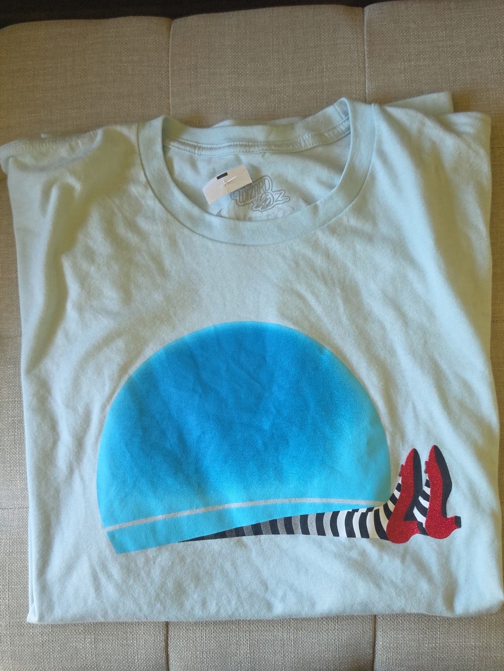 Wizard Of Oz Graphic Tee with Blue Sun and Red Shoes